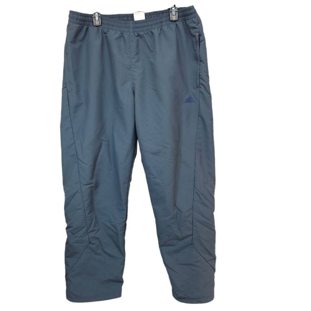 Adidas Size XL Polyester Vintage Grey Tracksuit Pants Men's